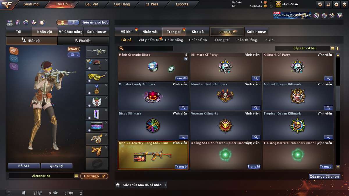 shop acc cf uy tin gia re